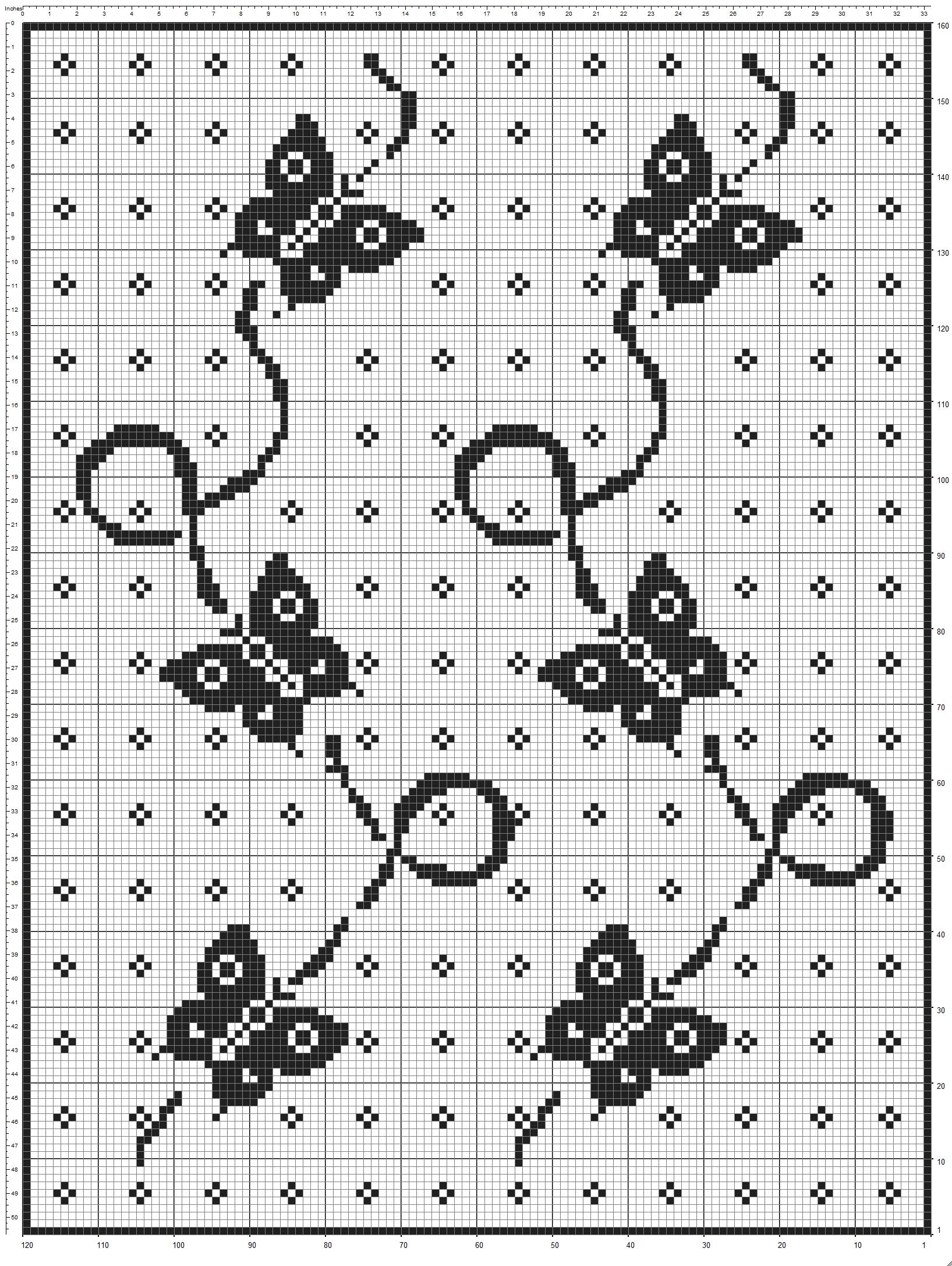 Baby blanket flight of butterflies filet crochet pattern (3)