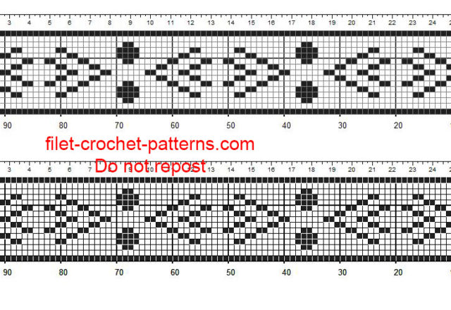 Free crochet filet borders patterns aztec pattern 2 free download