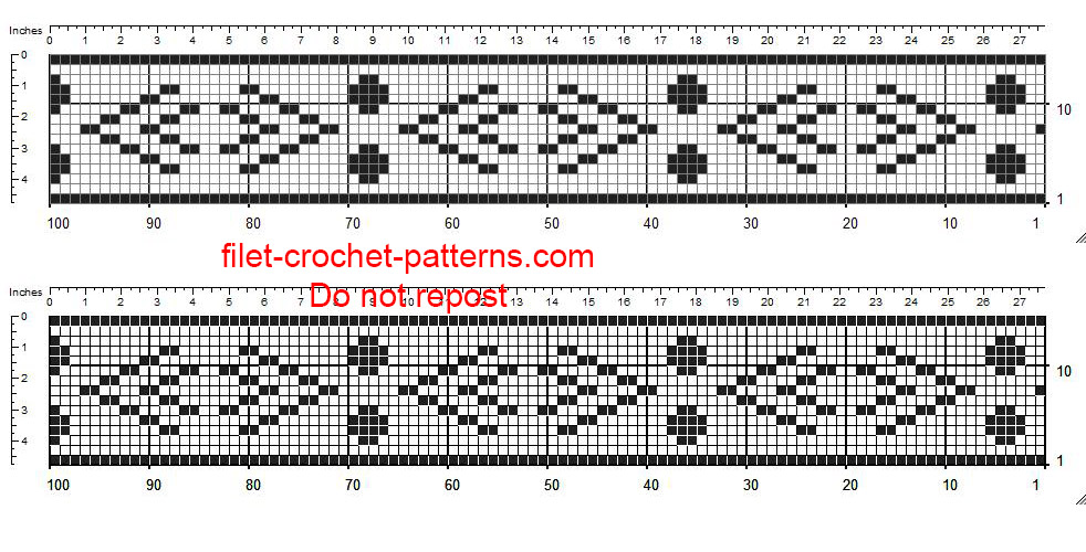 Free crochet filet borders patterns aztec pattern 2 free download