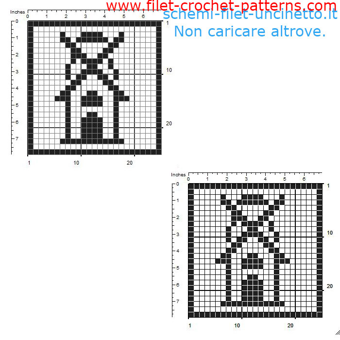 Free filet crochet coaster with a windmill free download 25 squares