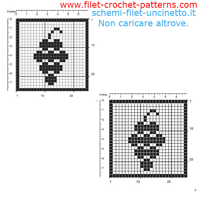 Free filet crochet coaster with bunch of grapes free pattern download 25 squares