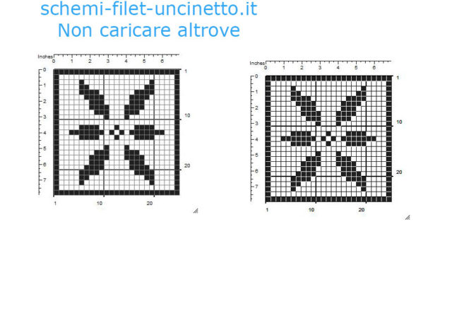 Free filet crochet coaster with flower free pattern download 25 squares