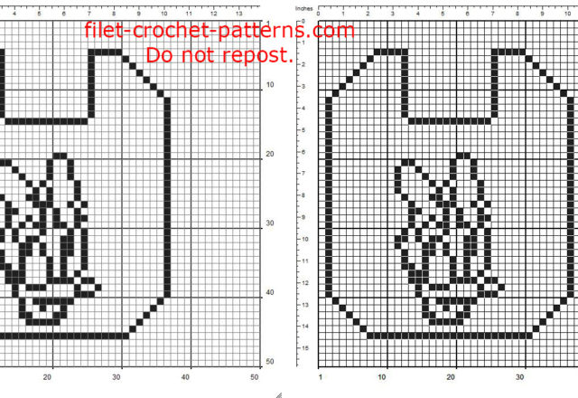 Free filet crochet pattern baby bib with Disney Daisy Duck