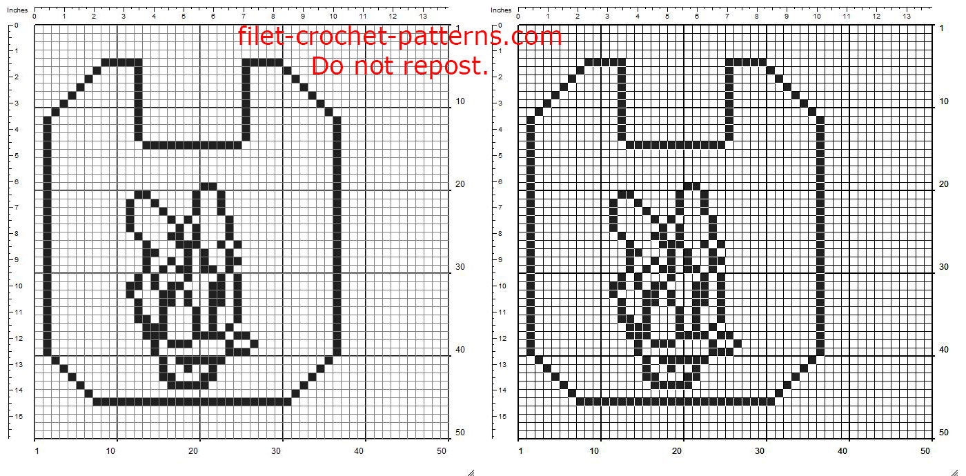 Free filet crochet pattern baby bib with Disney Daisy Duck