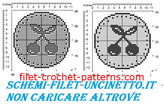 Jar cover cherries free filet crochet pattern