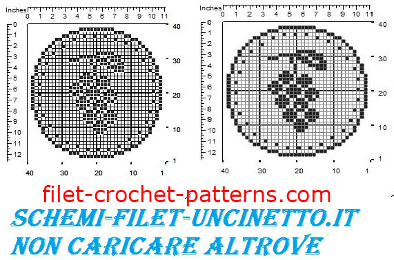 Jar cover grapes free filet crochet pattern