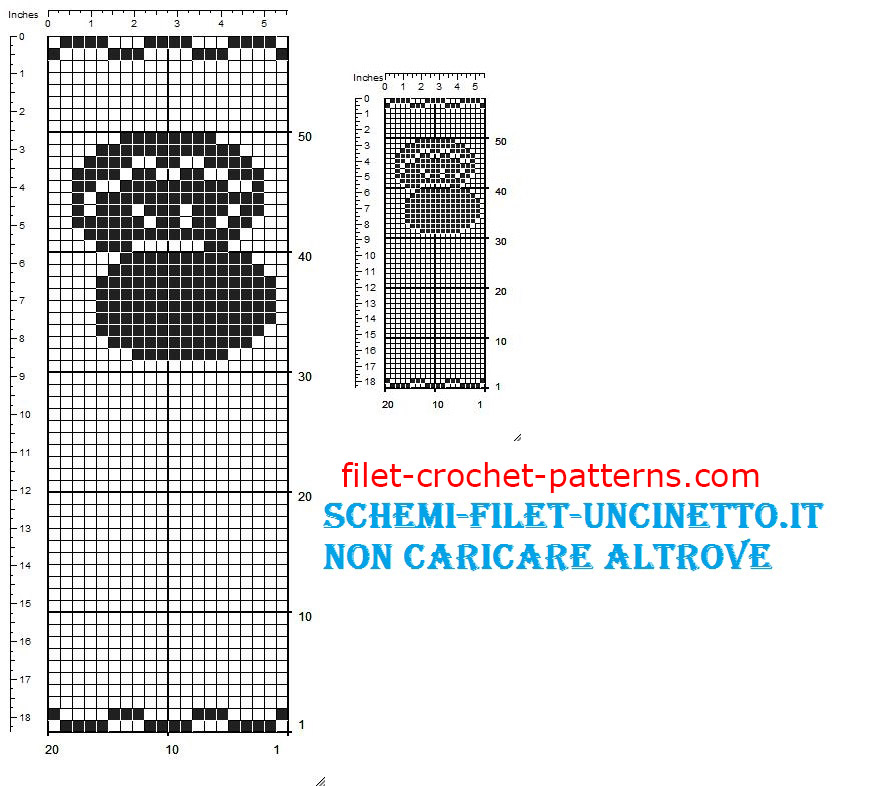 Oyster favor bag free filet crochet pattern (2)