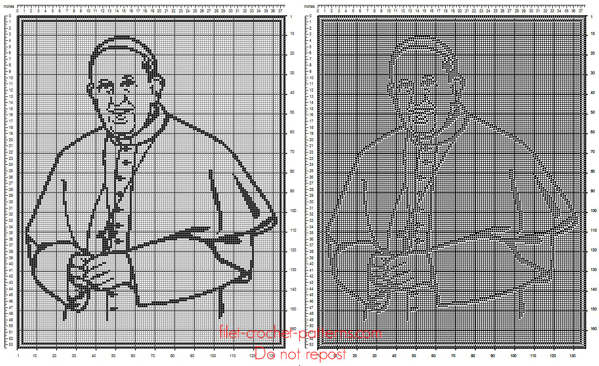 Pope Francis free pattern download filet crochet home painting idea