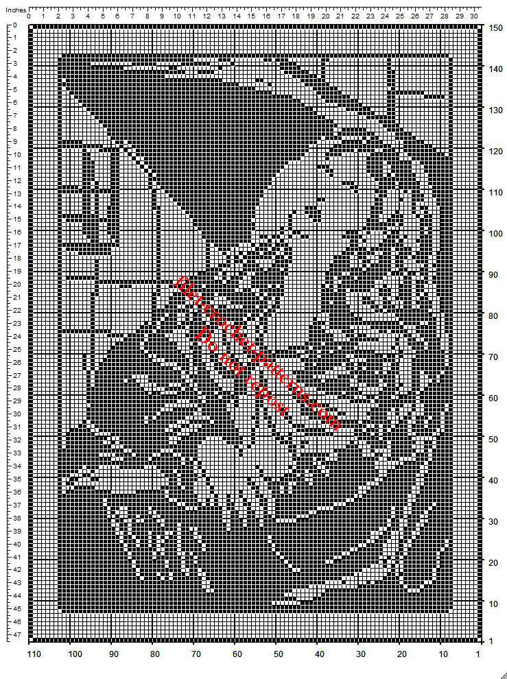 Saint Agatha of Sicily free filet crochet pattern